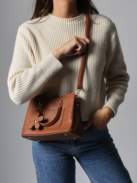 Cross Body Tas Grained Miniprix Bruin grained H6931 ander zicht 1